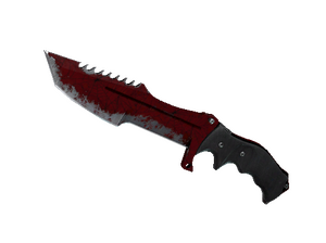 ★ Huntsman Knife | Crimson Web (Battle-Scarred)